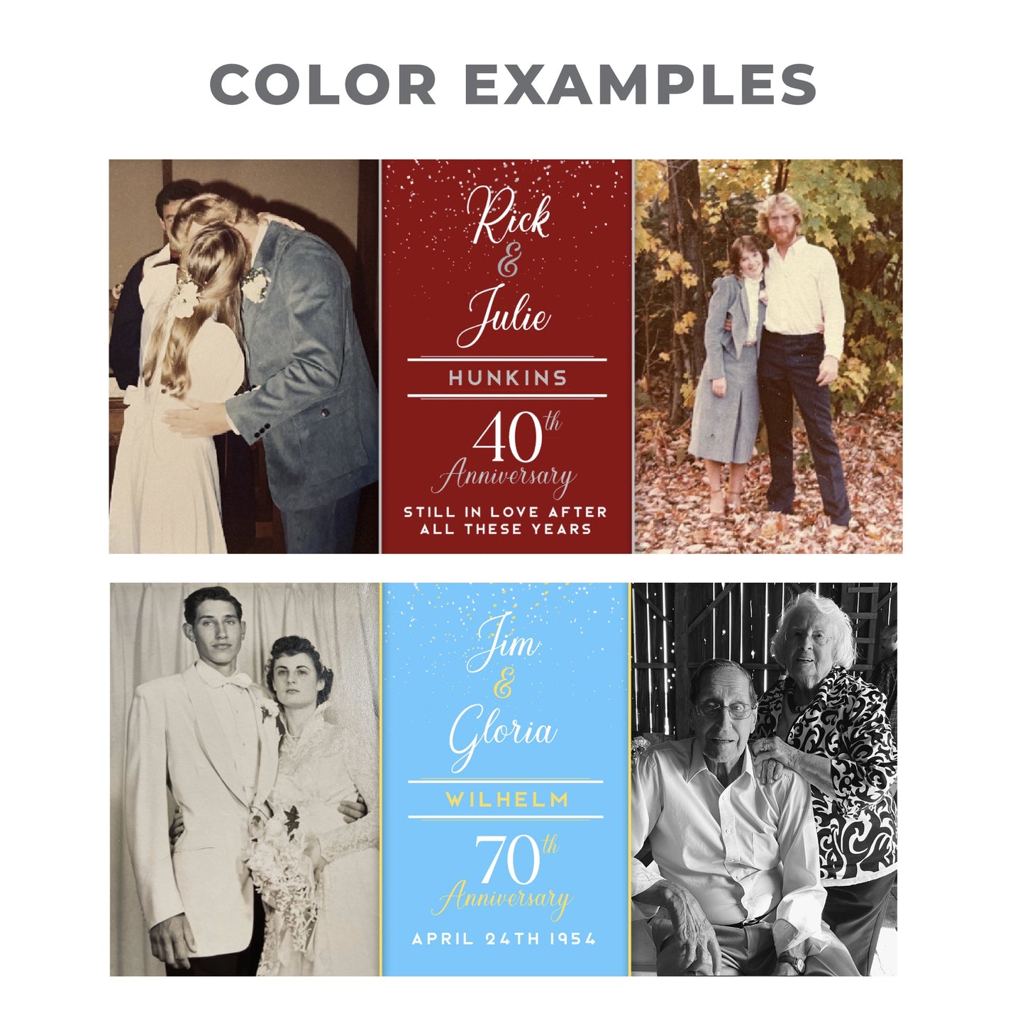 Personalized Anniversary Banner