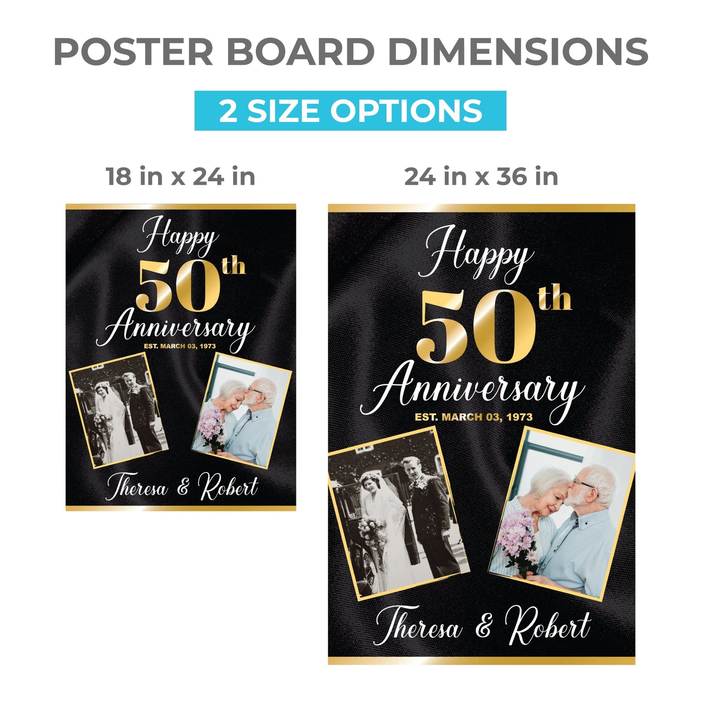 Personalized Anniversary Welcome Sign