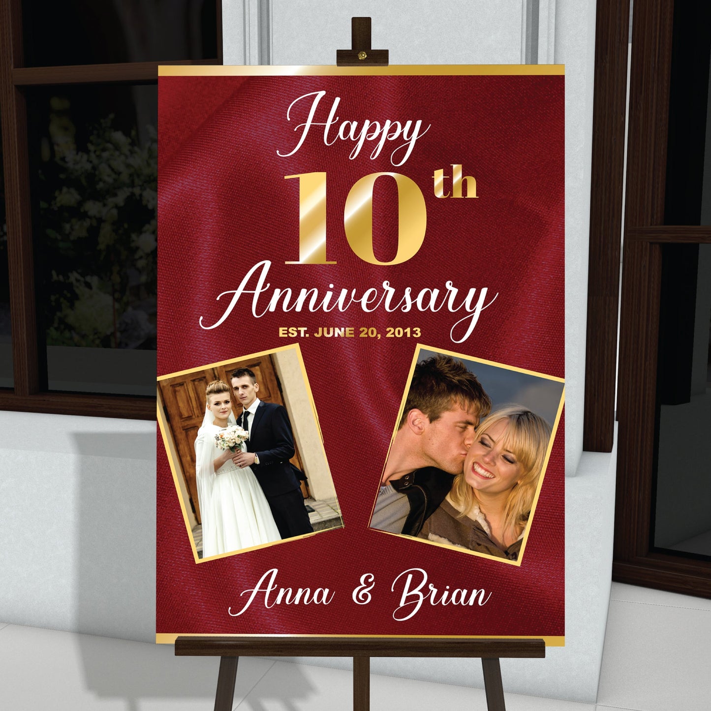Personalized Anniversary Welcome Sign