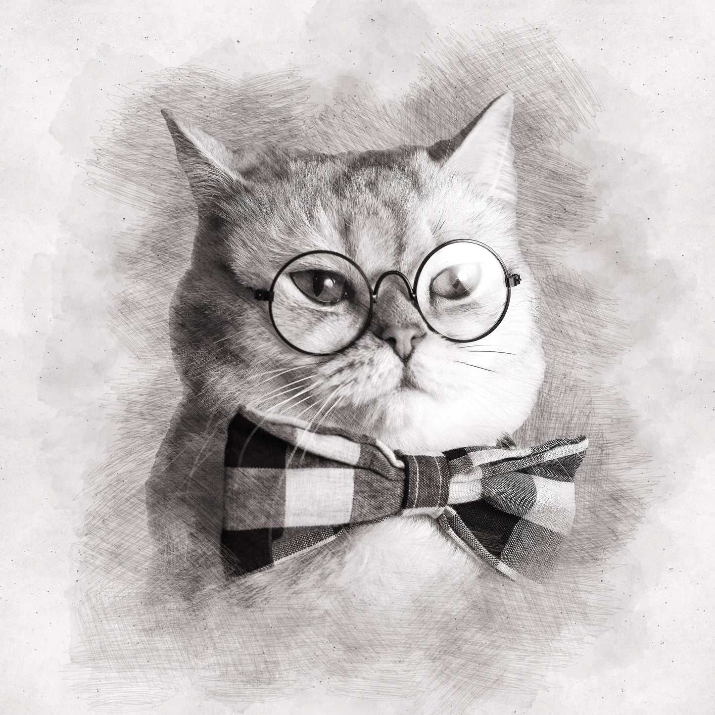 Custom Pencil Sketch Pet Portrait Charcoal Painting Pet Portrait from Photo