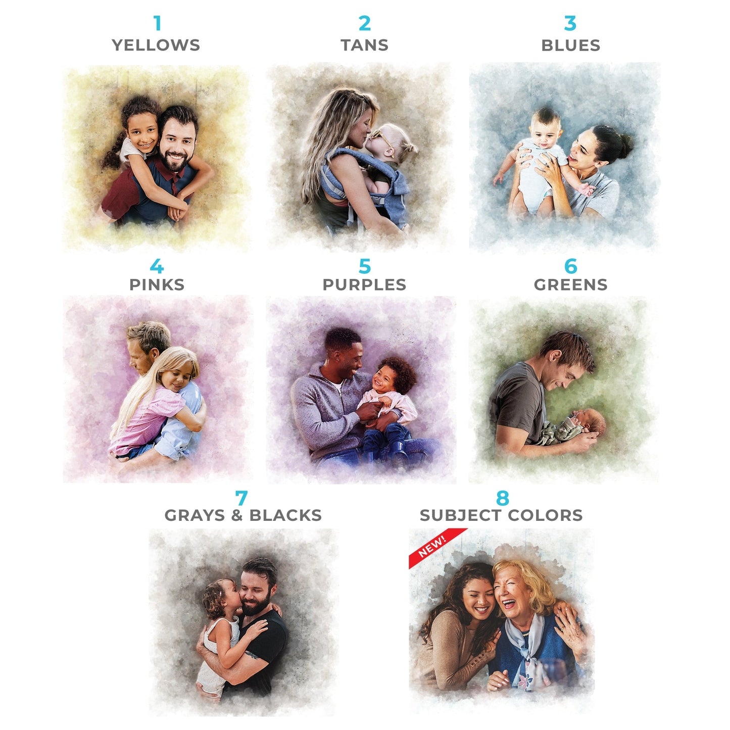 Watercolor Prints - Gift For Him Watercolor Portrait From Photo