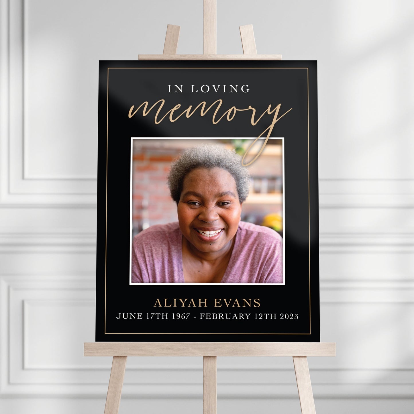 Celebration of Life Welcome Sign