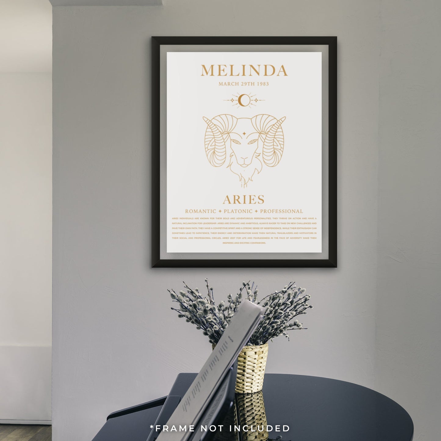 Personalized Zodiac Sign Canvas