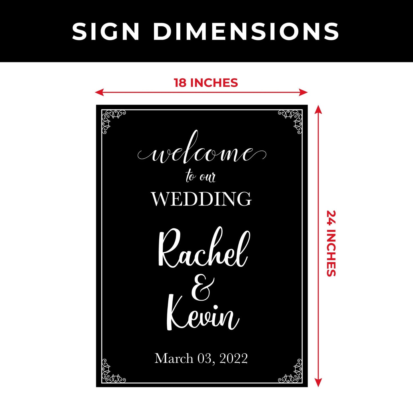 Personalized Welcome To Wedding Sign, Party Decorations, Poster Board, Wedding Decor, Bride and Groom, Rehearsal Dinner