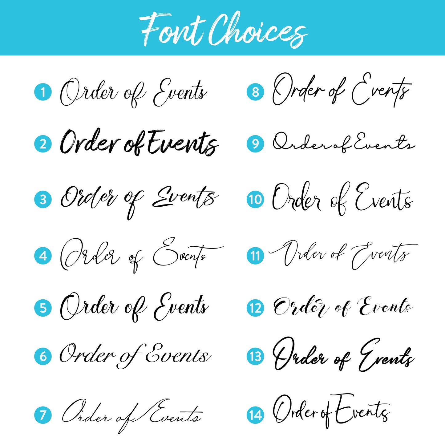 Wedding Order of Events Sign, Printed Wedding Welcome Sign, Party Decorations, Reception Poster, Wedding Decor, Order of the Day