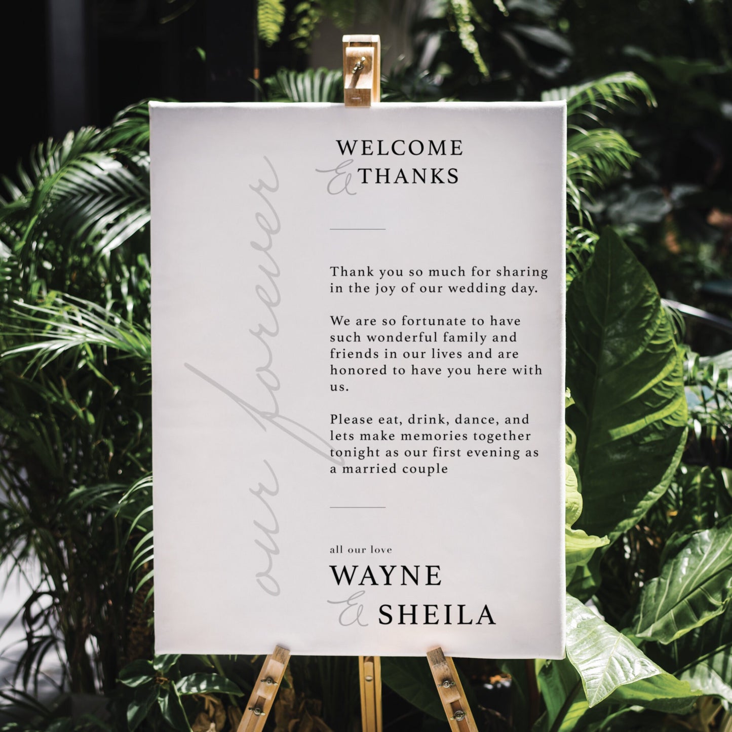Wedding Reception Welcome Sign, Wedding Welcome Sign, Party Decorations, Reception Poster, Wedding Decor, Rehearsal, Thank You For Coming