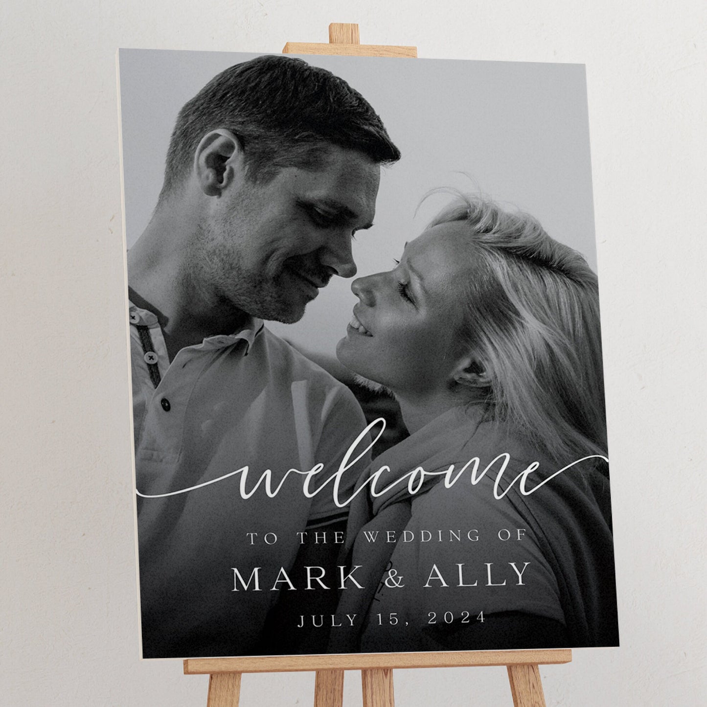 Photo Wedding Welcome Sign, Wedding Rehearsal Sign, Wedding Reception Sign, Printed Welcome Sign, Wedding Picture Sign, Night Before Sign