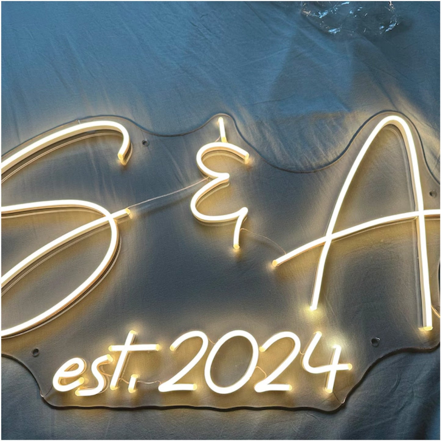 Custom Neon Name Sign Wedding Decor Battery Operated Last Name Sign Wedding Backdrop, Neon Wedding Sign Custom Wall Decor Personalized Gifts