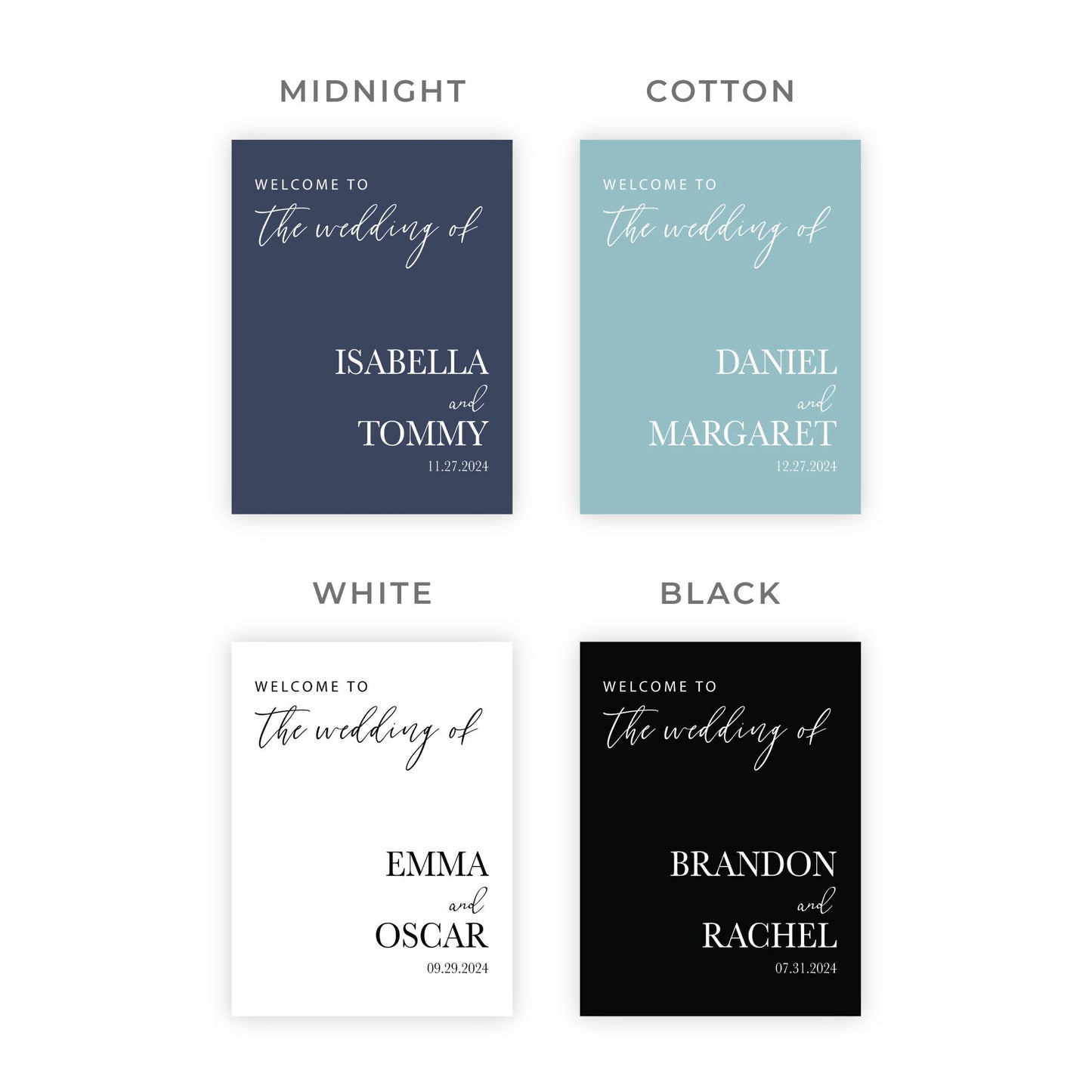 Personalized Wedding Welcome Sign, Fall Wedding, Autumn Wedding Welcome Sign, Summer Wedding Decor, Wedding Rehearsal, Party Decorations