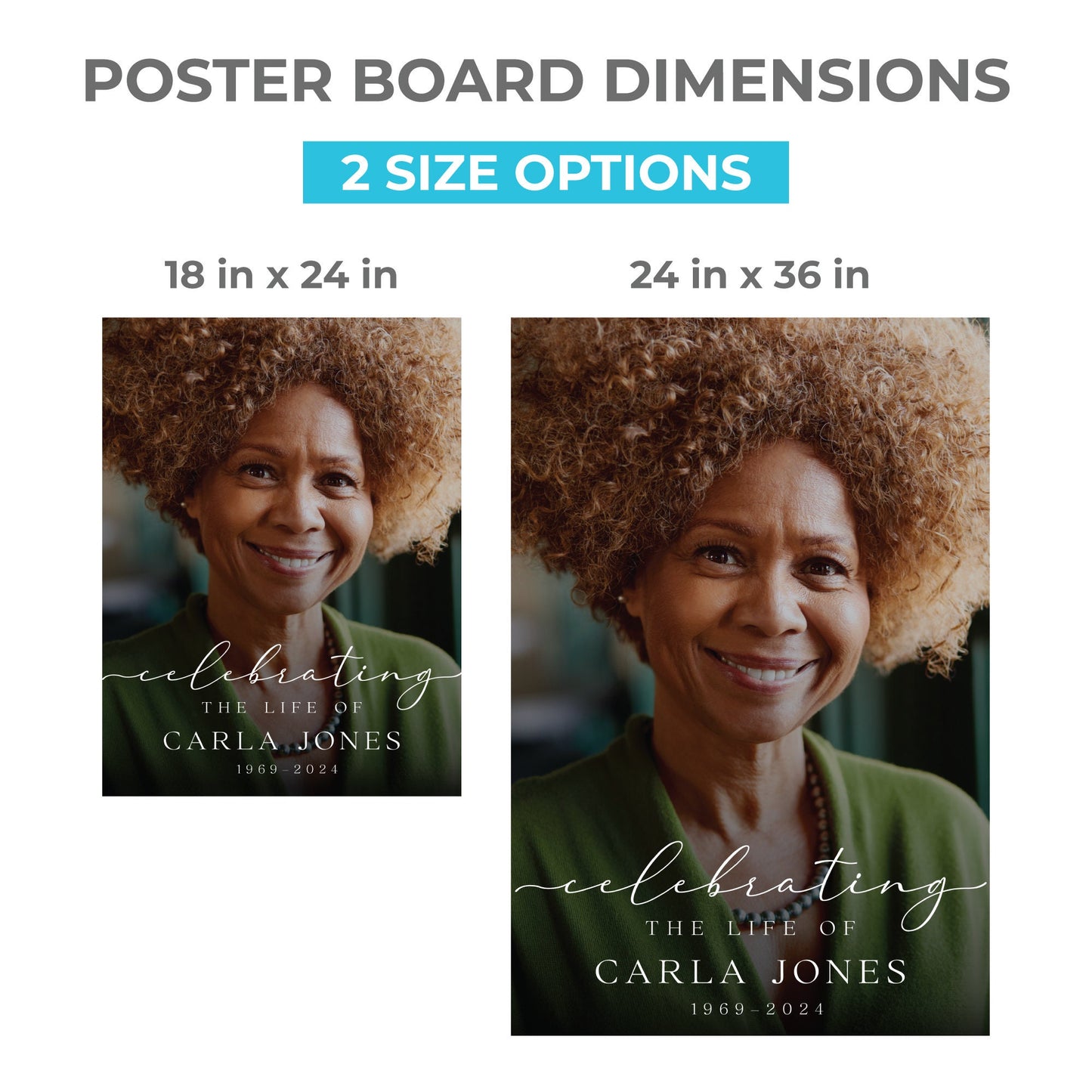 Printed Funeral Welcome Sign with Photo, Celebration of Life Foam Board, In Loving Memory Party Decorations, Memorial Forever in Our Hearts