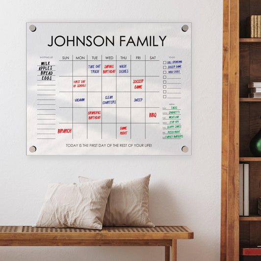 Large Acrylic Wall Calendar and Planner - HomeHaps