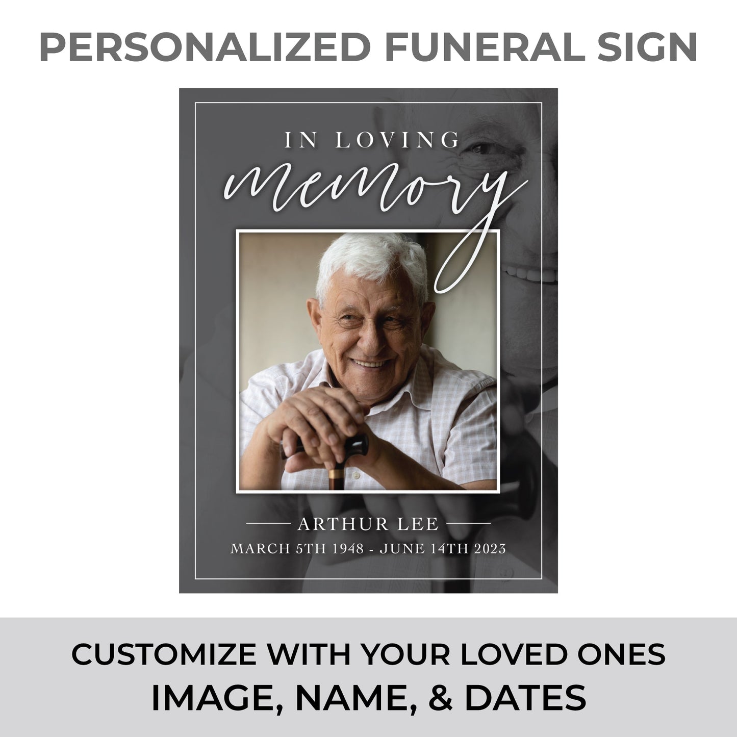 Celebration of Life Funeral Welcome Sign