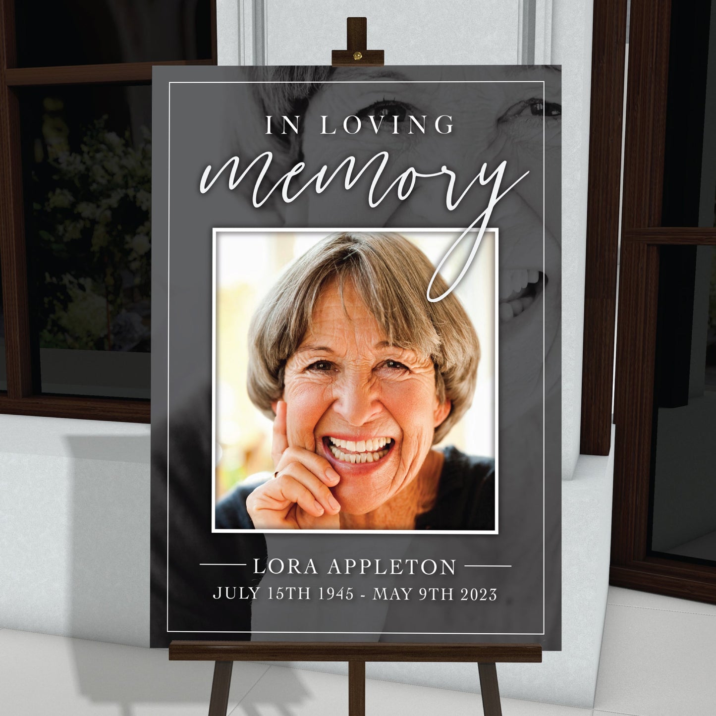 Celebration of Life Funeral Welcome Sign
