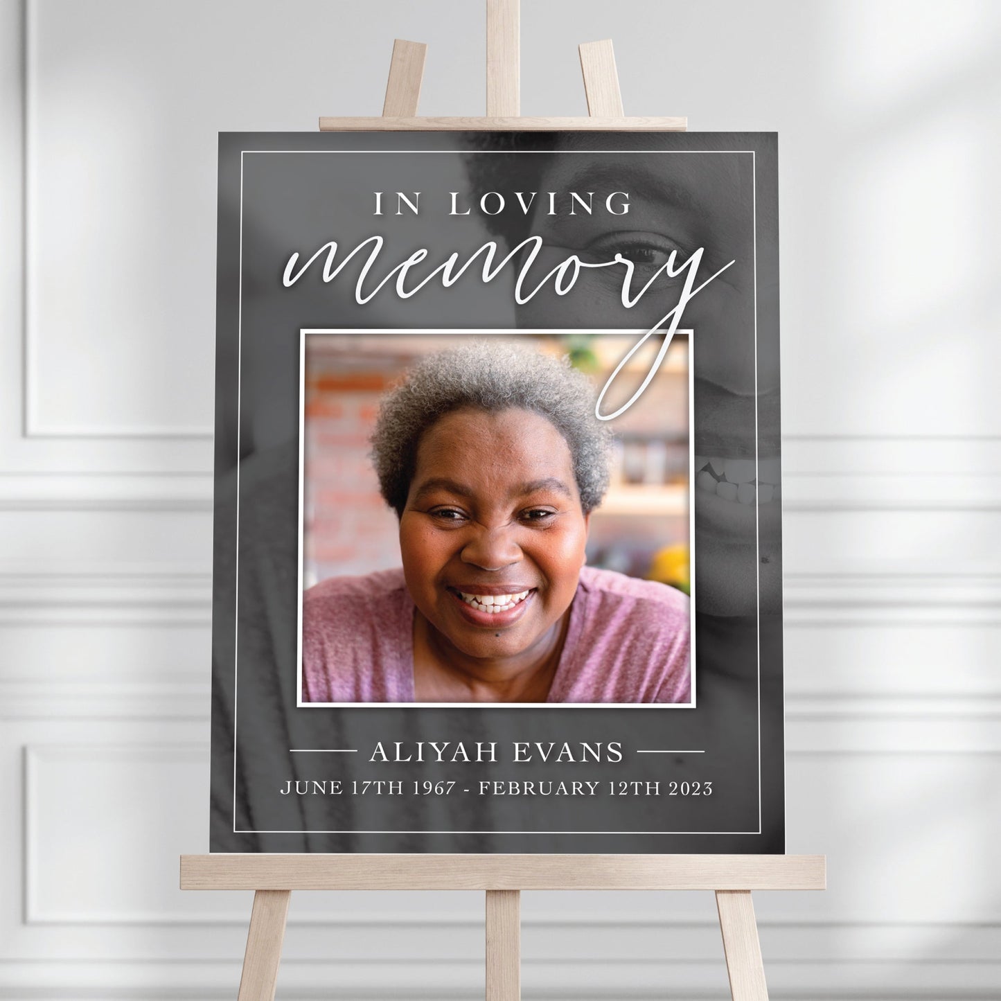 Celebration of Life Funeral Welcome Sign