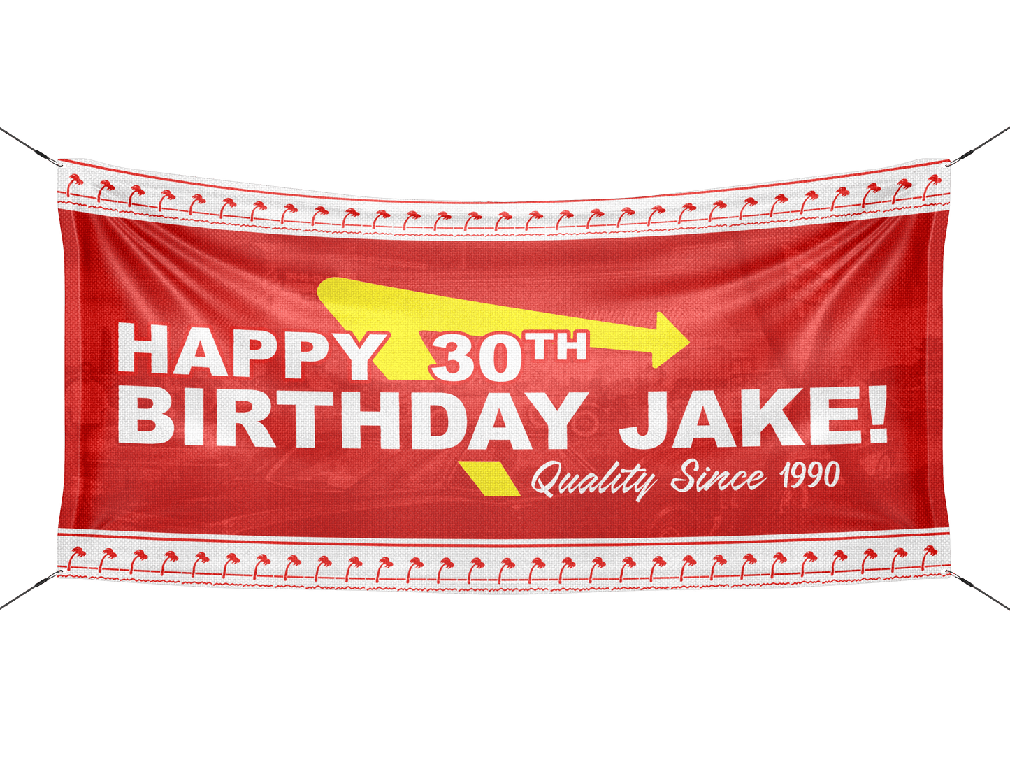 Personalized Burger Party Birthday Banner - HomeHaps