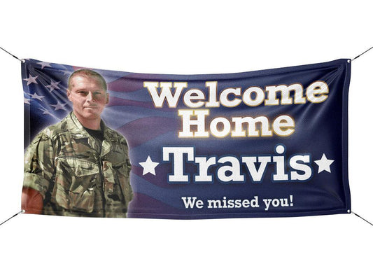 Welcome Home Veterans Banner With Image - HomeHaps