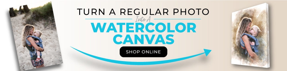 What is a watercolor portrait from a photo?