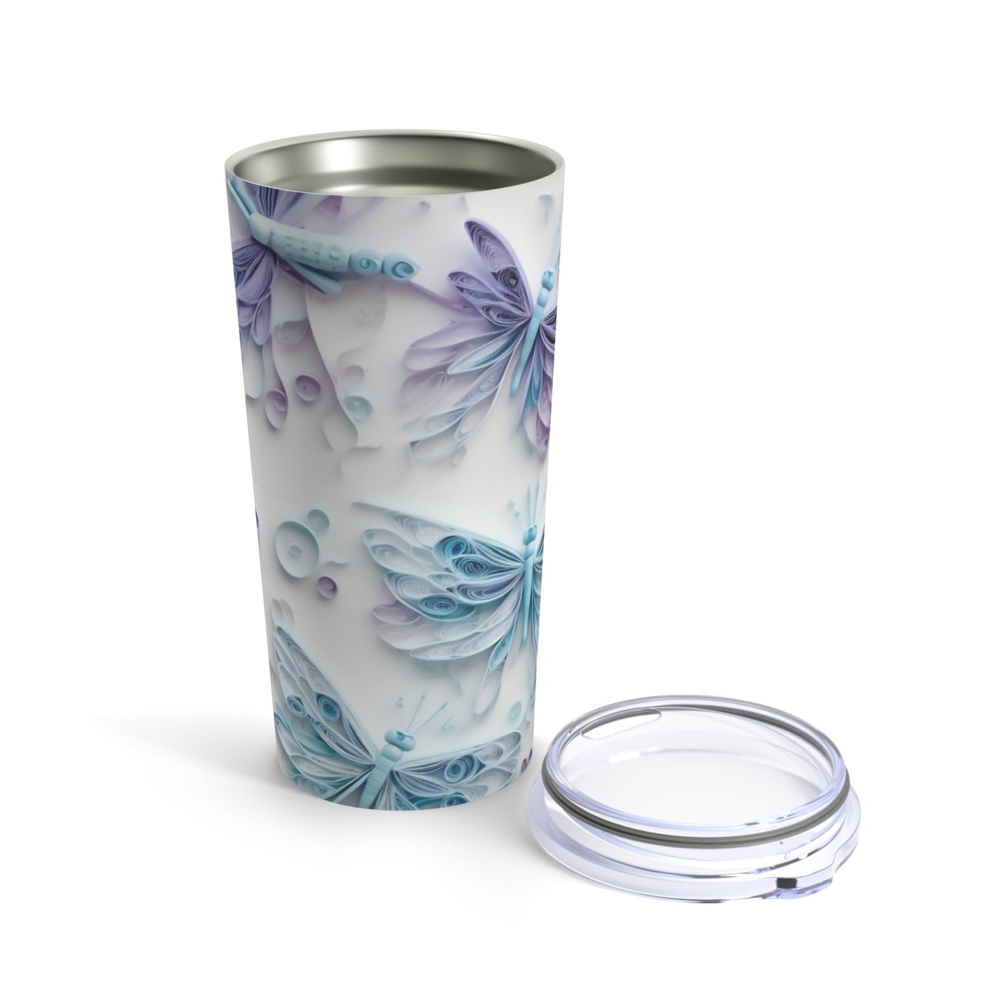 Exquisite Paper Quilled Butterflies - 20oz Tumbler - Great Gift for Her