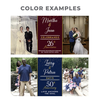 Personalized Anniversary Banner