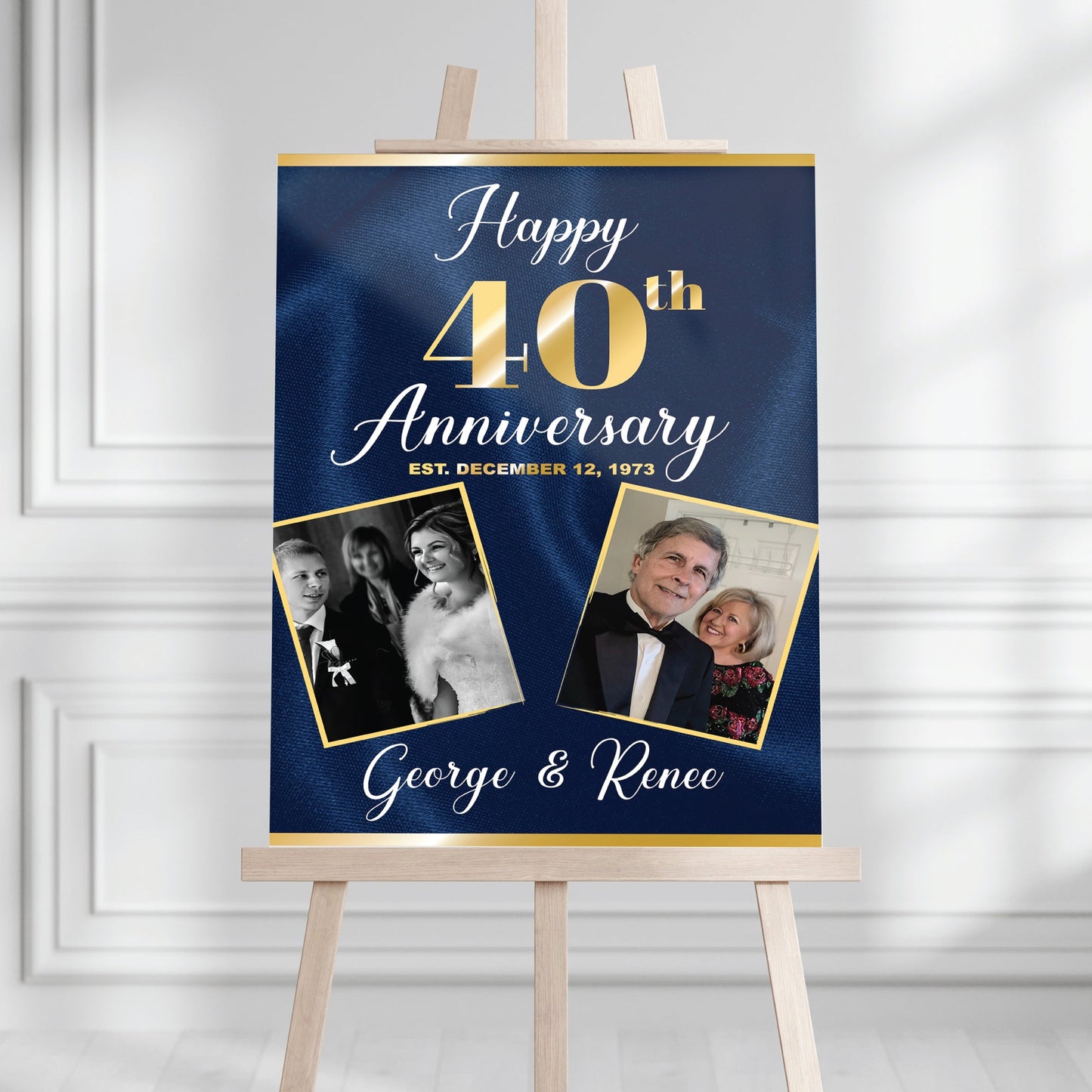 Personalized Anniversary Welcome Sign