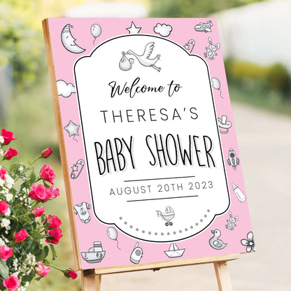 Baby Shower Welcome Sign