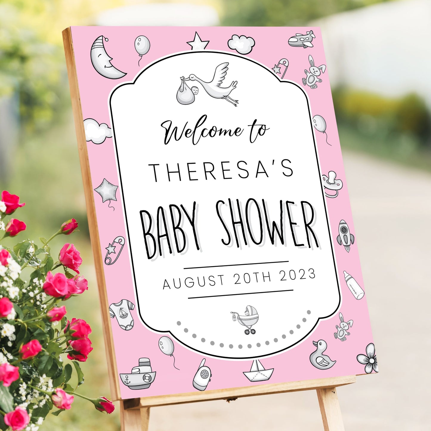 Baby Shower Welcome Sign