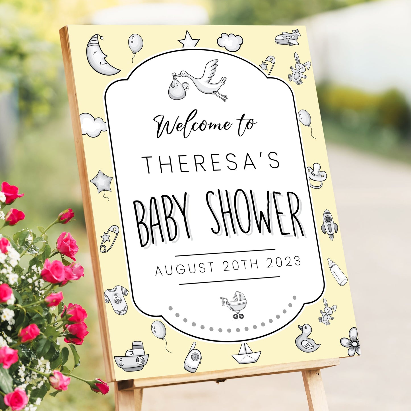 Baby Shower Welcome Sign