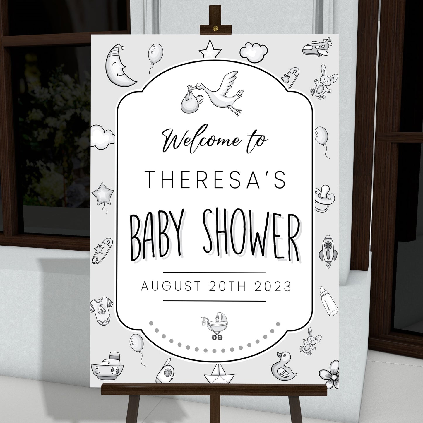 Baby Shower Welcome Sign