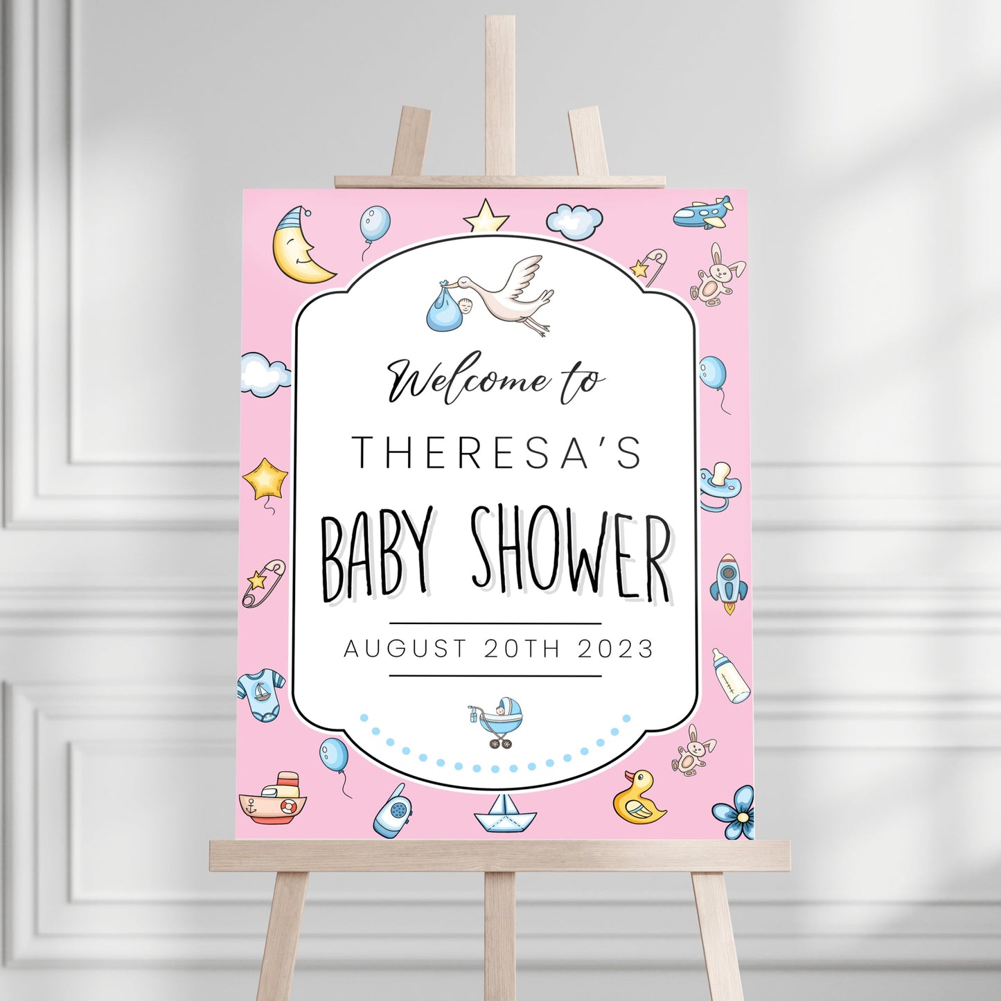 Baby Shower Welcome Sign