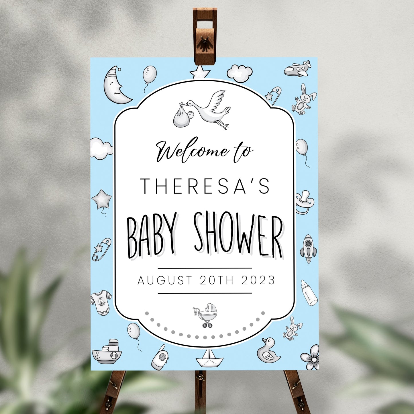 Baby Shower Welcome Sign