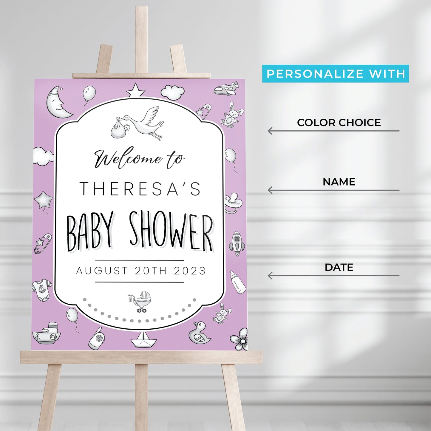 Baby Shower Welcome Sign