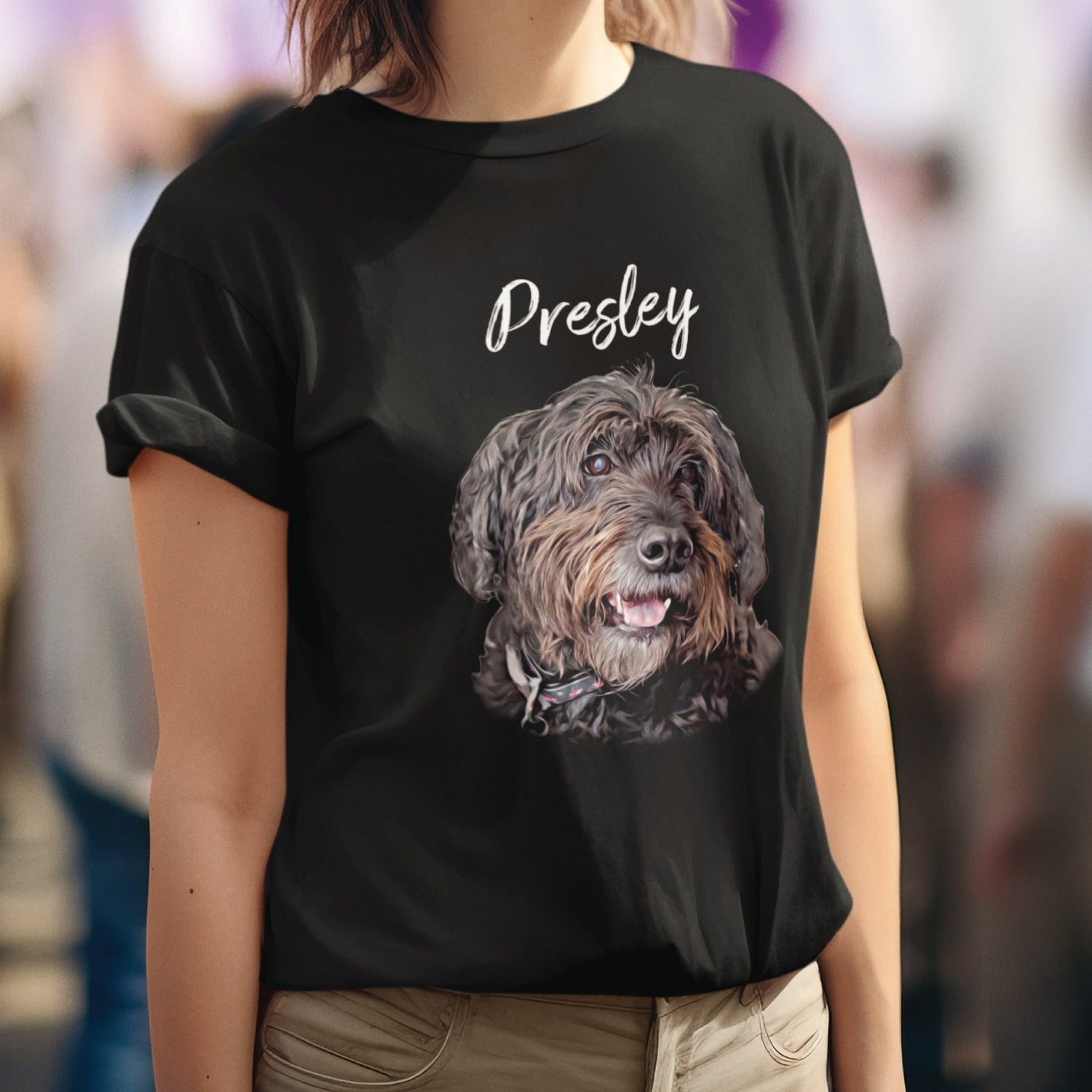 Apparel - Custom Pet Portrait Dog Shirt
