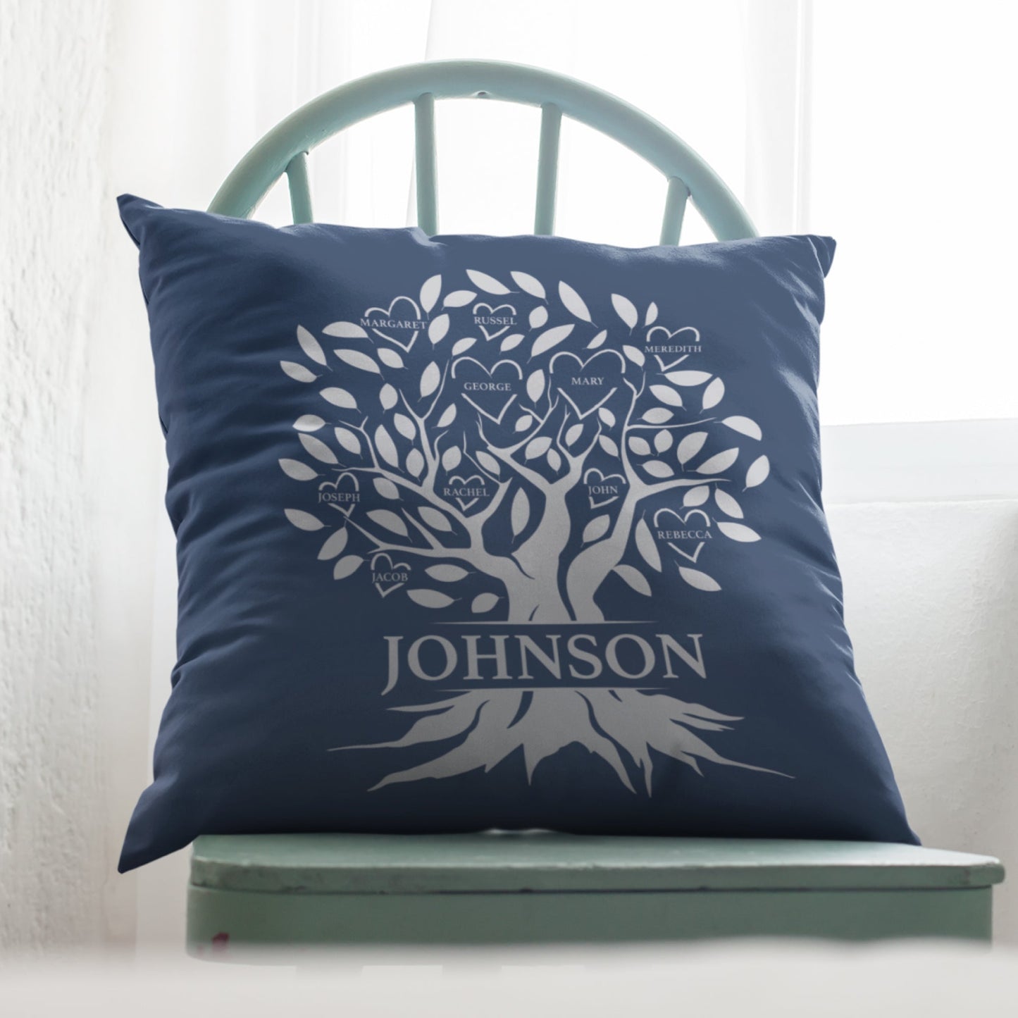 Custom Family Tree Pillow