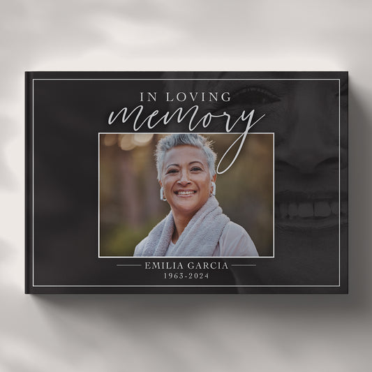 Personalized Funeral Guest Book