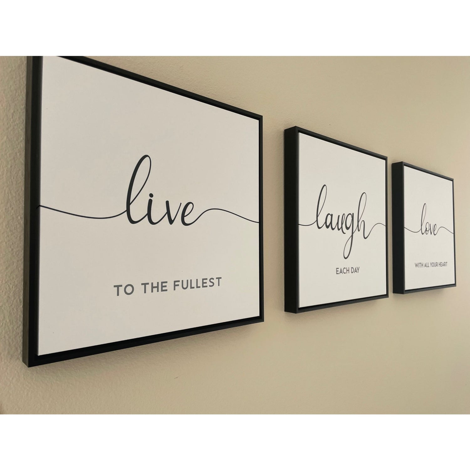 Canvas Prints - Live Laugh Love Wall Set