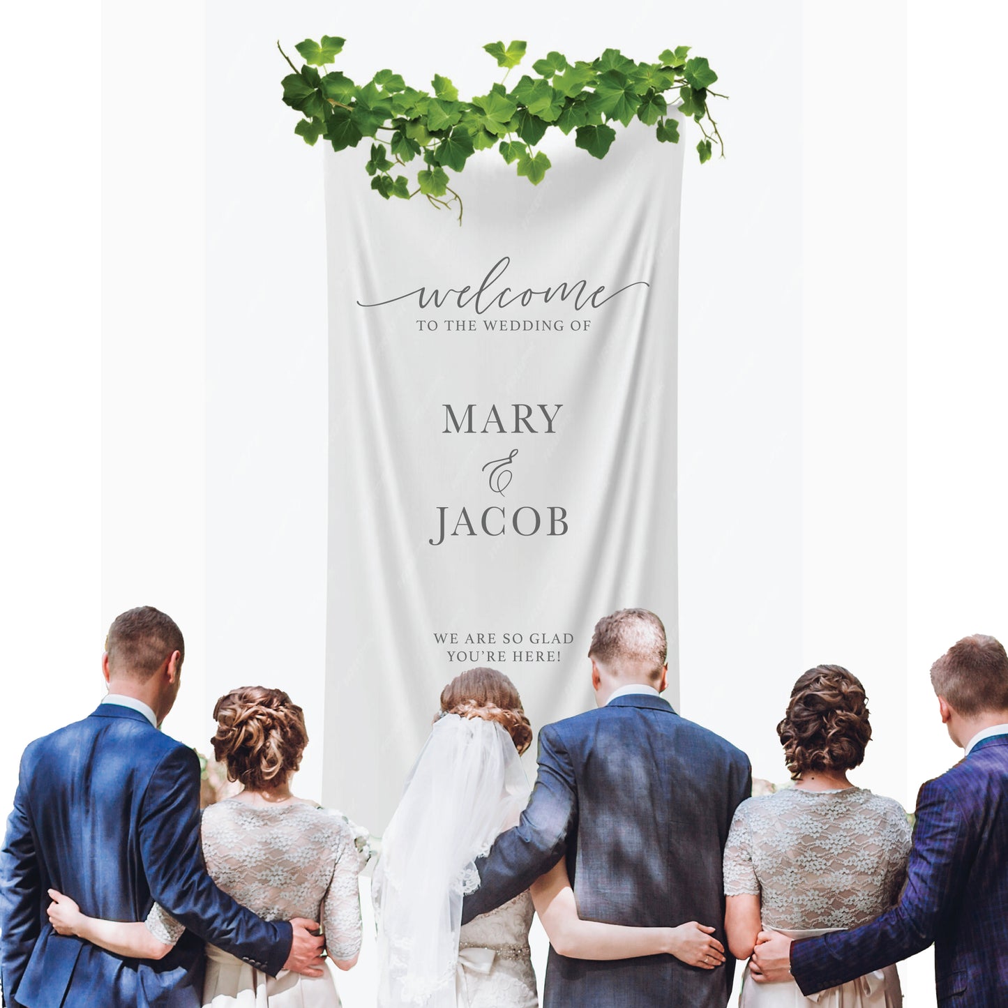 Fabric Wedding Banner | Personalized Wedding Welcome Sign