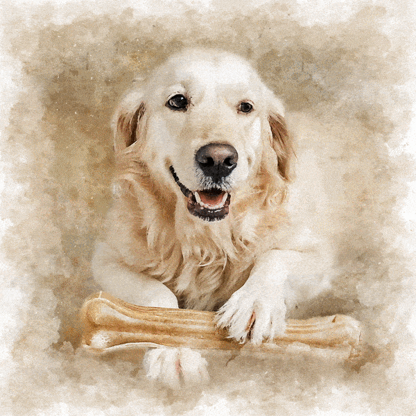 Watercolor Prints - Custom Watercolor Pet Portrait On Premium Canvas