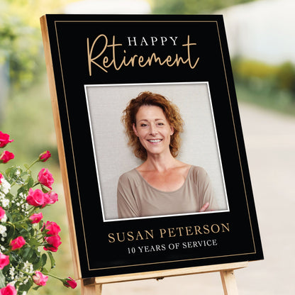 Minimalistic Retirement Welcome Sign