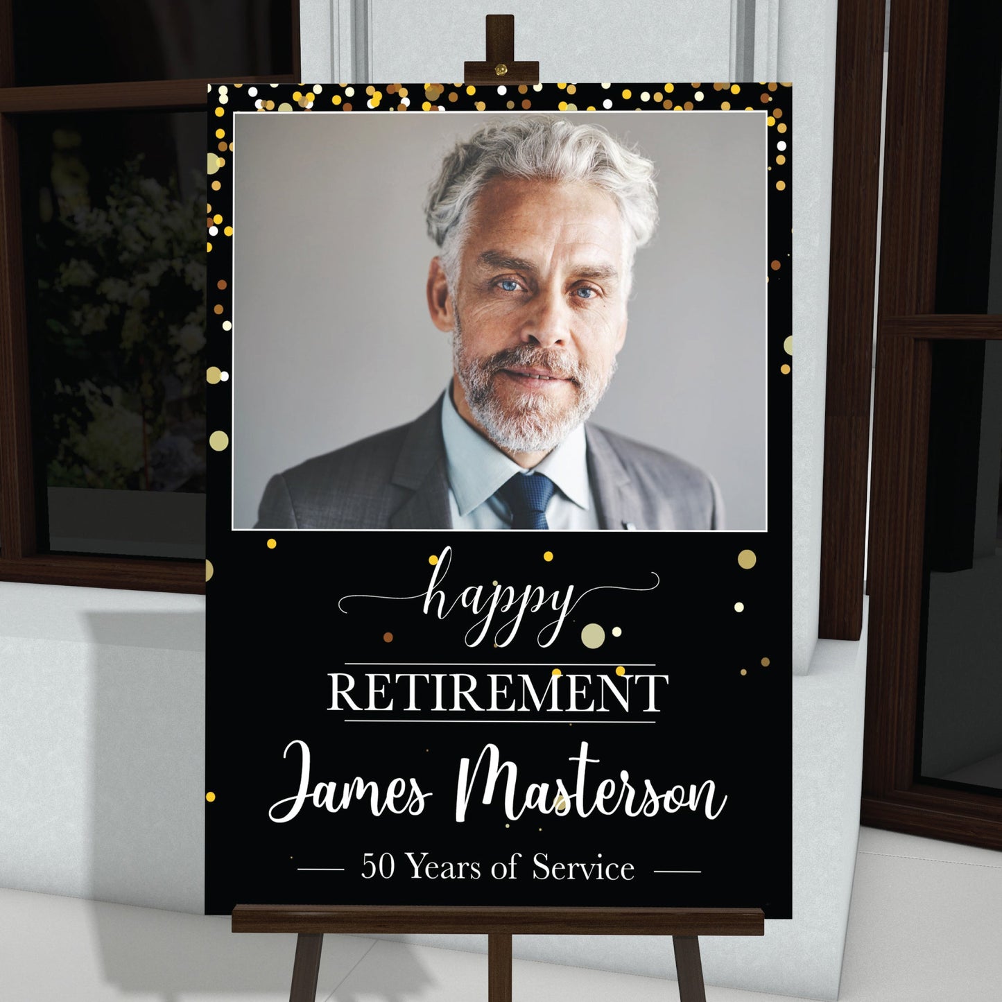 Retirement Welcome Sign With Photo