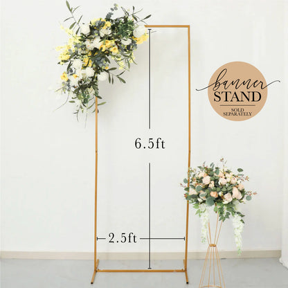 Fabric Wedding Banner | Personalized Wedding Welcome Sign