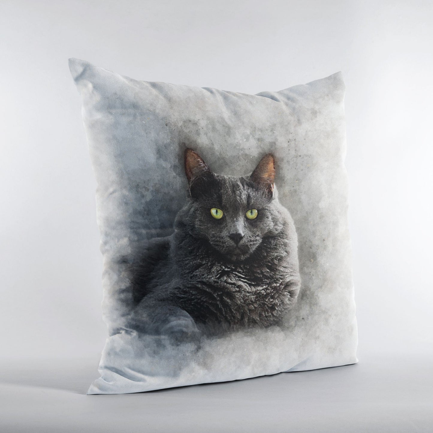 Custom Watercolor Pet Portrait Pillow