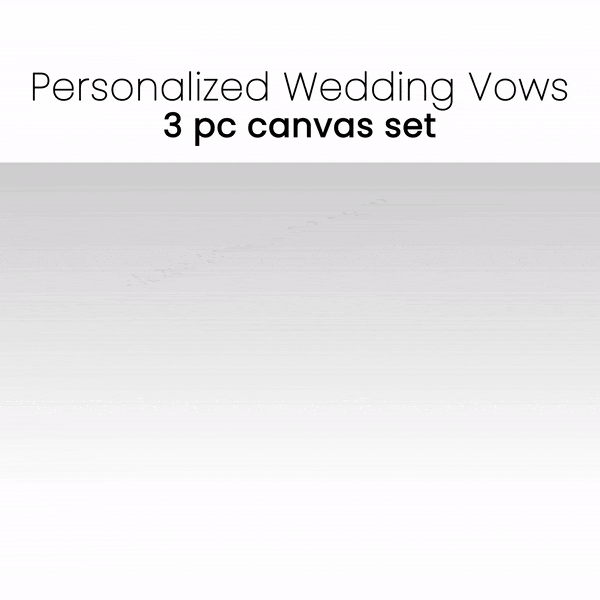 Wedding Vows Canvas Set - 3 Pc Set