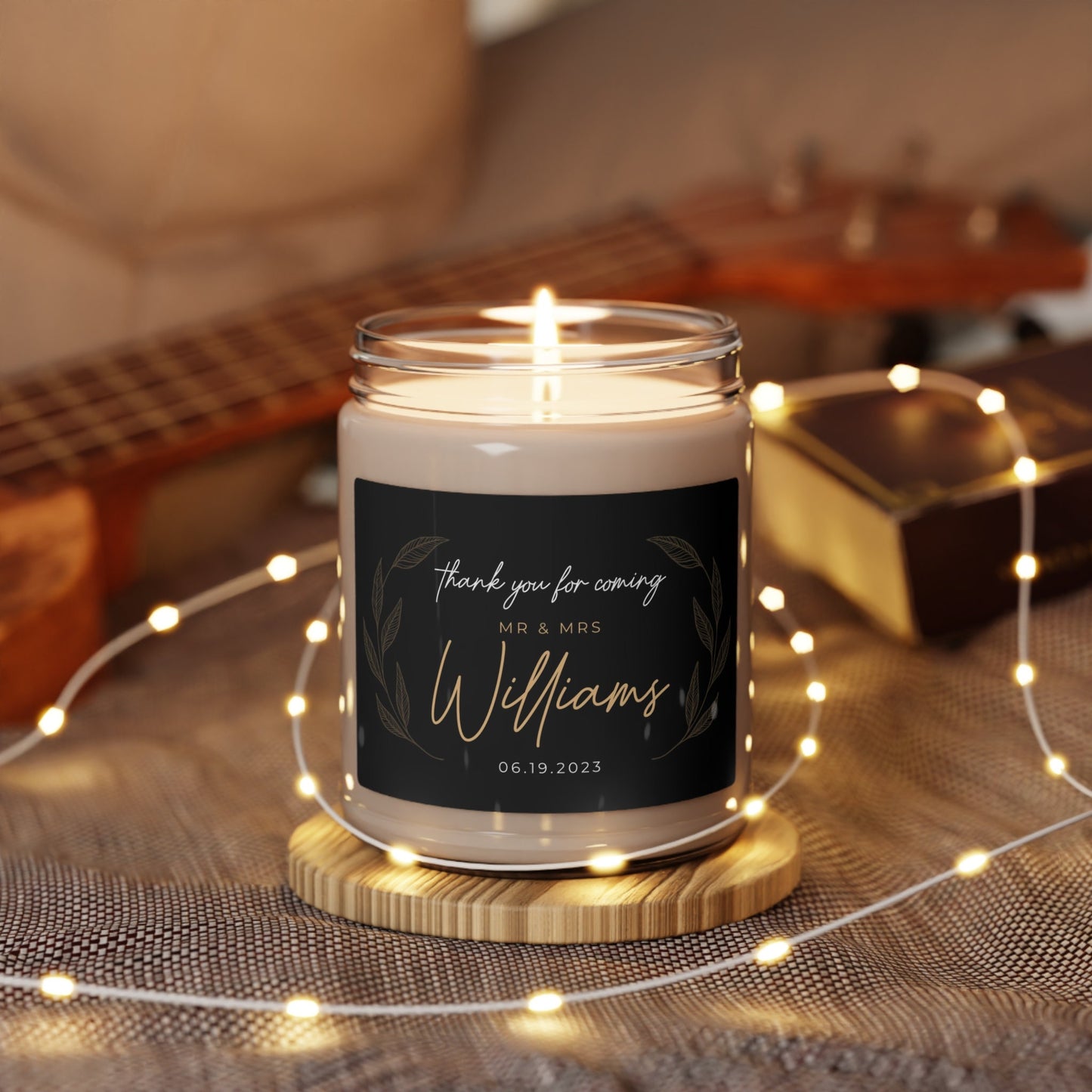 Christmas Gift for Couple, Personalized Candle, Personalized Gift for Her, New Home Gift for Him, Newlywed Gift