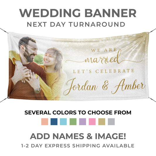 Personalized Wedding Banner, Wedding Sign, Party Decorations, Wedding Announcement, Wedding Decor, Wedding Welcome Sign, Wedding Rehearsal