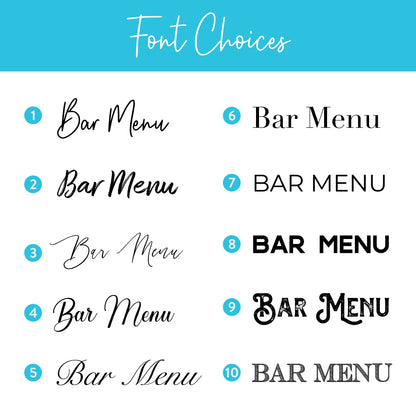 Signature Drink Sign Printed, Minimalist Bar Menu Template, Printed Bar Menu, Modern Drink Menu, Bride and Groom Drinks, Wedding Sign