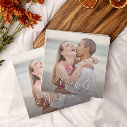 Custom Wedding Guest Book with Photo, Wedding Reception, Wedding Photo Album, Signing book, Wedding Day keepsake