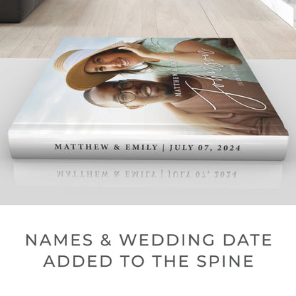 Custom Wedding Guest Book with Photo, Wedding Reception, Wedding Photo Album, Signing book, Wedding Day keepsake