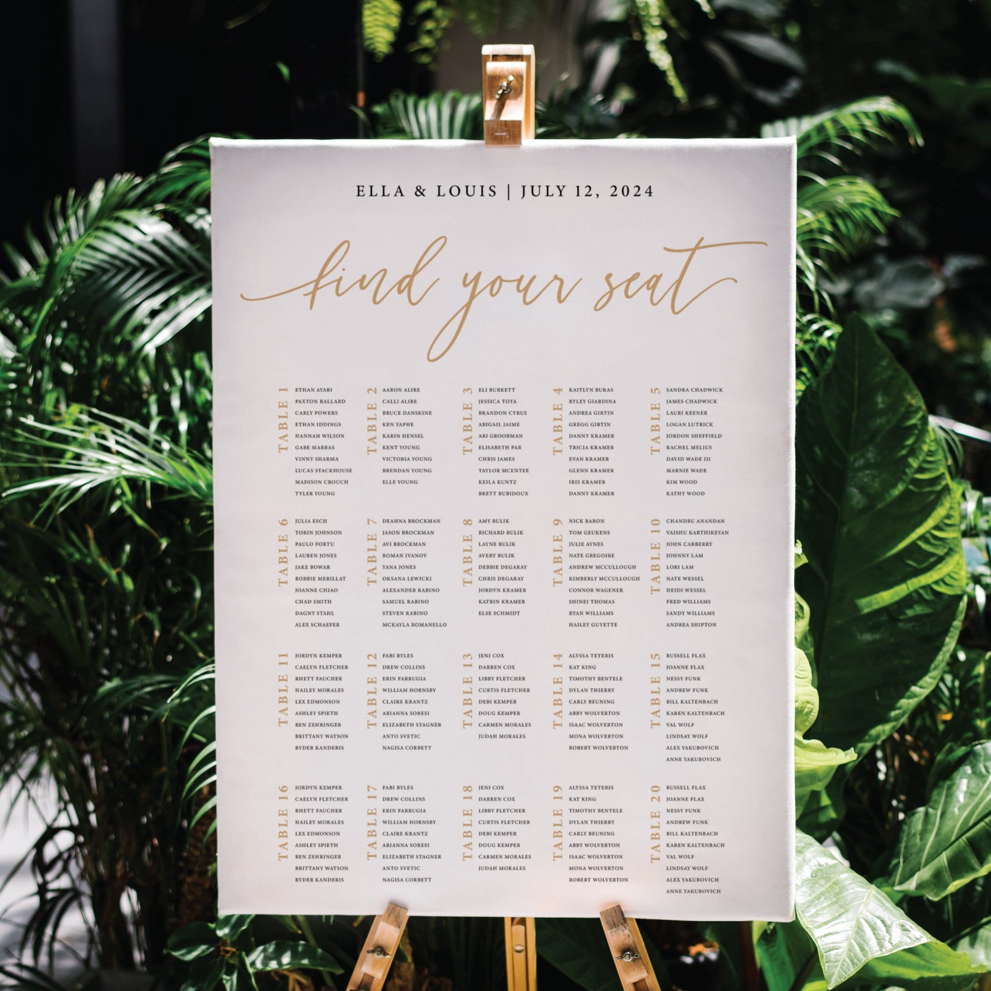 Wedding Seating Chart Printed, Wedding Welcome Sign, Party Decorations, Reception Poster, Wedding Decor, Rehearsal Sign, Find Your Seat