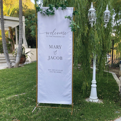 Fabric Wedding Banner, Personalized Party Decorations, Wedding Welcome Sign, Wedding Decor, Wedding Rehearsal Banner