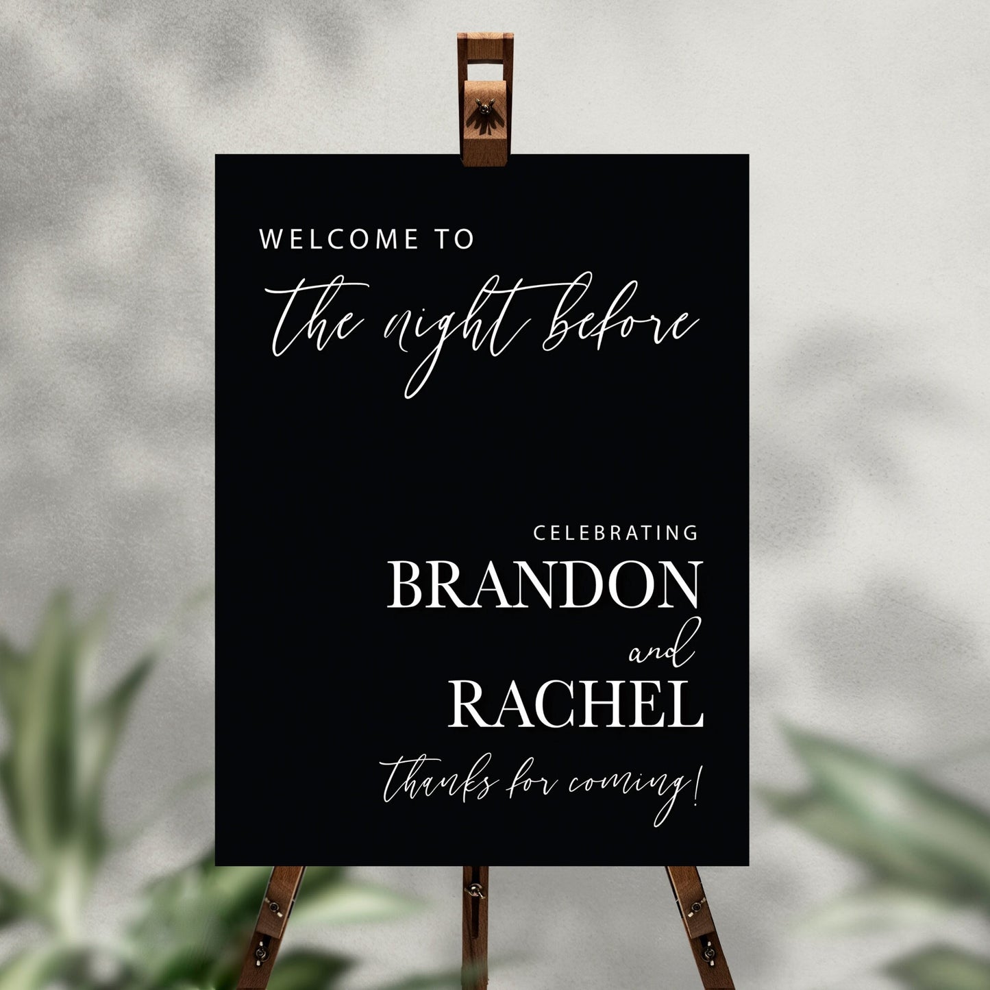 Night Before Customized Rehearsal Sign
